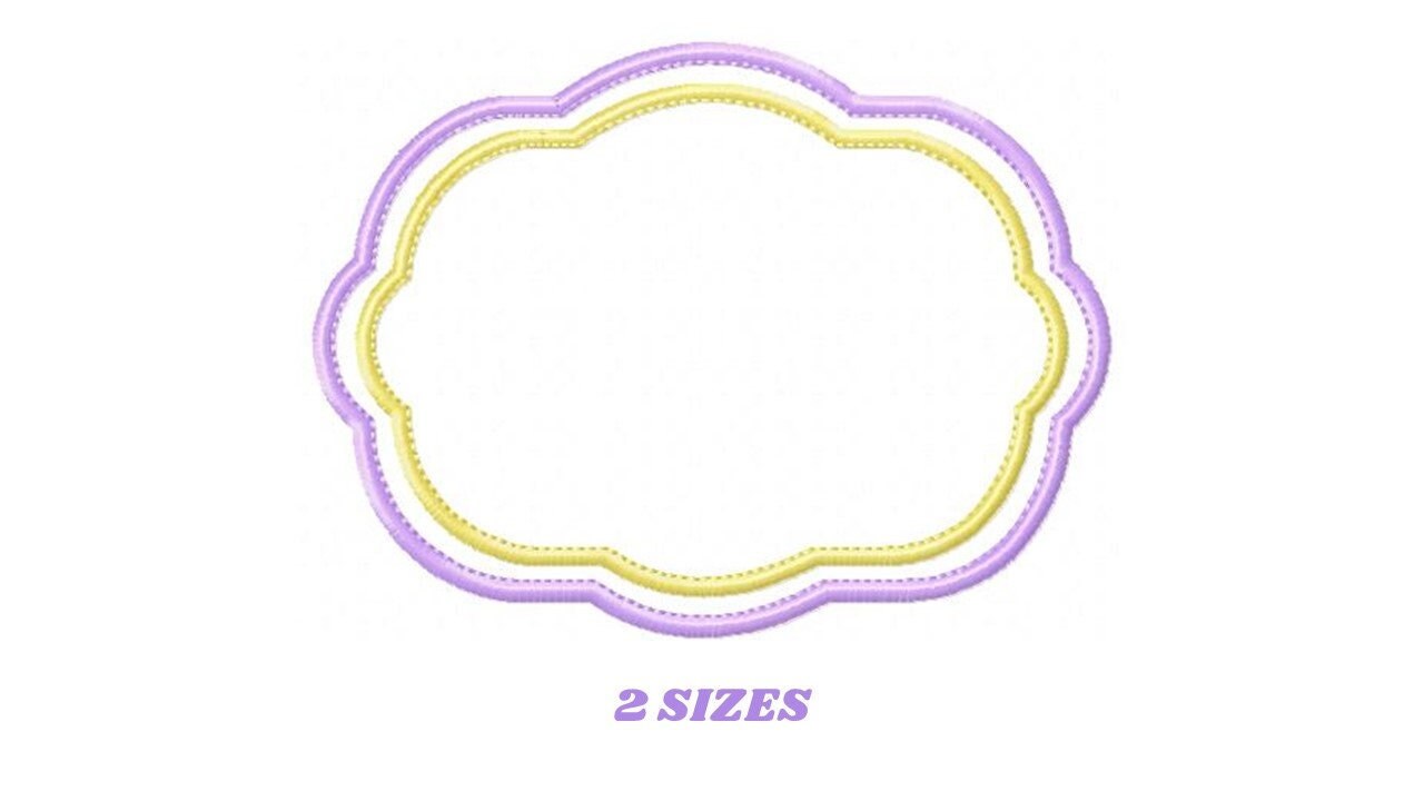 Frame embroidery designs set - Frame Applique Design Shape Embroidery Machine embroidery pattern - monogram quilt instant download digital