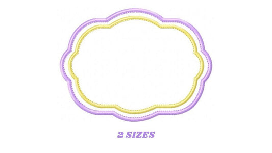 Frame embroidery designs set - Frame Applique Design Shape Embroidery Machine embroidery pattern - monogram quilt instant download digital
