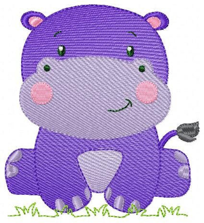 Hippo embroidery designs - Safari wild animal embroidery design machine embroidery pattern - hippopotamus - instant digital download pes jef Marcia Embroidery