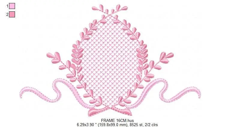 Frame embroidery designs set - Floral Design Shape Embroidery Machine embroidery pattern - monogram quilt design - instant download digital Marcia Embroidery