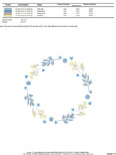 Load image into Gallery viewer, Monogram Frame embroidery designs - Flower embroidery design machine embroidery pattern - Floral embroidery file - baby girl embroidery pes
