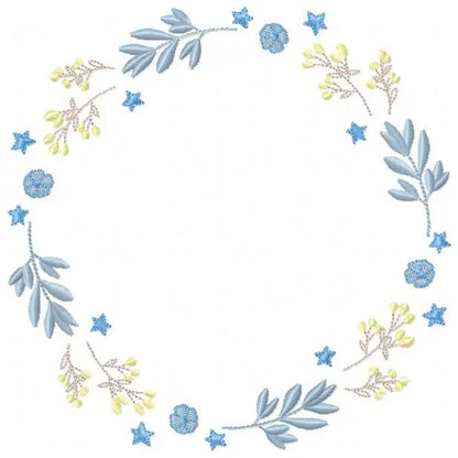 Monogram Frame embroidery designs - Flower embroidery design machine embroidery pattern - Floral embroidery file - baby girl embroidery pes Marcia Embroidery