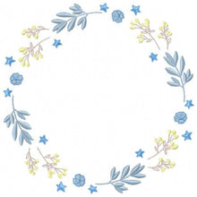 Load image into Gallery viewer, Monogram Frame embroidery designs - Flower embroidery design machine embroidery pattern - Floral embroidery file - baby girl embroidery pes
