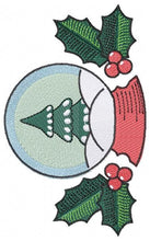 Cargar imagen en el visor de la galería, Xmas Ornament embroidery designs - Snow Globe embroidery design machine embroidery pattern - Christmas embroidery file - instant download
