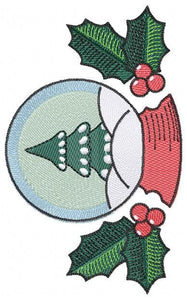 Xmas Ornament embroidery designs - Snow Globe embroidery design machine embroidery pattern - Christmas embroidery file - instant download