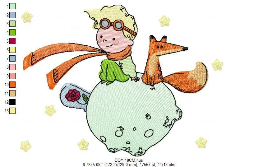 Little Prince embroidery designs - King embroidery design machine embroidery pattern - instant download - baby boy embroidery file fairytale Marcia Embroidery