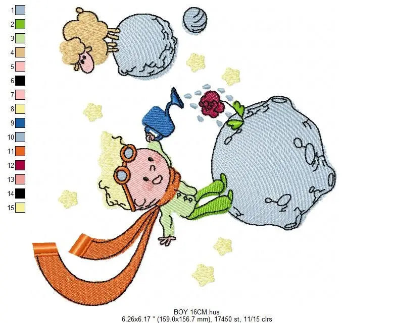 Little Prince embroidery designs - King embroidery design machine embroidery pattern - instant download - baby boy embroidery file fairytale Marcia Embroidery