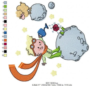 Little Prince embroidery designs - King embroidery design machine embroidery pattern - instant download - baby boy embroidery file fairytale Marcia Embroidery
