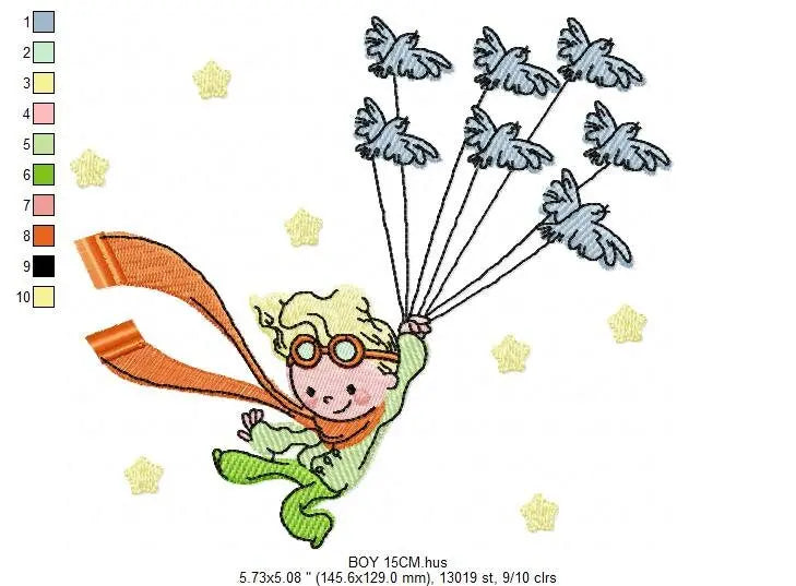 Little Prince embroidery designs - King embroidery design machine embroidery pattern - instant download - baby boy embroidery file fairytale Marcia Embroidery