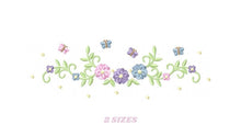 Load image into Gallery viewer, Flower Frame embroidery designs - Flower embroidery design machine embroidery pattern - Butterfly embroidery file - baby girl embroidery pes
