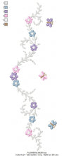 Load image into Gallery viewer, Flower Frame embroidery designs - Delicate Flower embroidery design machine embroidery pattern - Wreath embroidery file - girl embroidery
