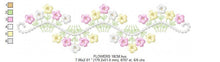 Cargar imagen en el visor de la galería, Flower Frame embroidery designs - Flower embroidery design machine embroidery pattern - Wreath embroidery file - baby girl embroidery pes
