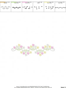 Flower Frame embroidery designs - Flower embroidery design machine embroidery pattern - Wreath embroidery file - baby girl embroidery pes