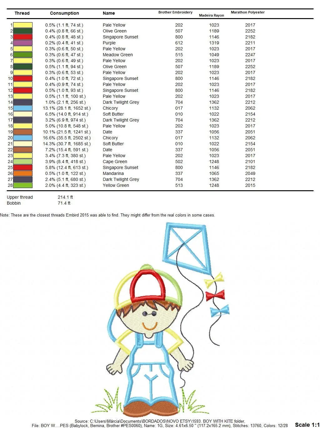 Kite embroidery designs - Boy embroidery design machine embroidery pattern - Children embroidery file - instant download jef pes vip vp3 hus Marcia Embroidery