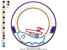 Carica l&#39;immagine nel visualizzatore di Gallery, Boat embroidery designs - Sailboat embroidery design machine embroidery pattern - Nautical embroidery file - sail boat applique design
