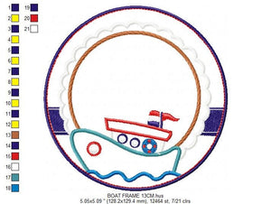 Boat embroidery designs - Sailboat embroidery design machine embroidery pattern - Nautical embroidery file - sail boat applique design