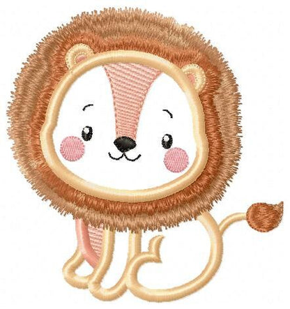 Lion embroidery designs - Safari embroidery design machine embroidery pattern - Animal embroidery file - lion applique design lion pattern
