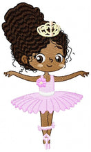 Carica l&#39;immagine nel visualizzatore di Gallery, Ballerina embroidery designs - Ballet embroidery design machine embroidery pattern - instant download Curly hair girl embroidery file dancer
