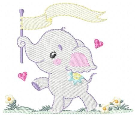 Elephant embroidery designs -  Animal embroidery design machine embroidery pattern - Baby boy embroidery file - instant download pes jef vip