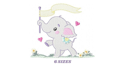 Elephant embroidery designs -  Animal embroidery design machine embroidery pattern - Baby boy embroidery file - instant download pes jef vip