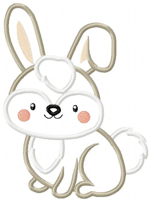 Bunny embroidery design - Rabbit embroidery designs machine embroidery pattern - Baby boy embroidery file - rabbit applique design download Marcia Embroidery