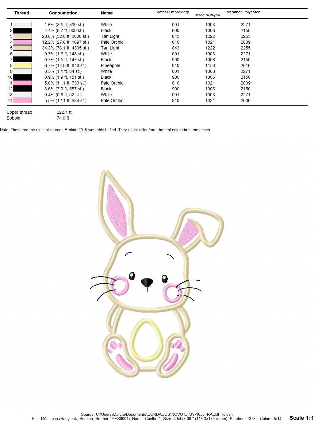 Bunny embroidery design - Rabbit embroidery designs machine embroidery pattern - Baby boy embroidery file - Rabbit applique Easter download