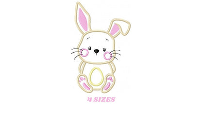 Bunny embroidery design - Rabbit embroidery designs machine embroidery pattern - Baby boy embroidery file - Rabbit applique Easter download