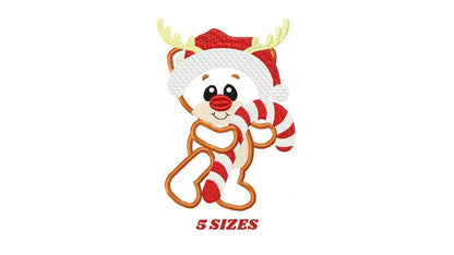 Rudolf Reindeer Embroidery Design - Xmas embroidery designs machine embroidery pattern - Christmas Holiday embroidery file instant download Marcia Embroidery