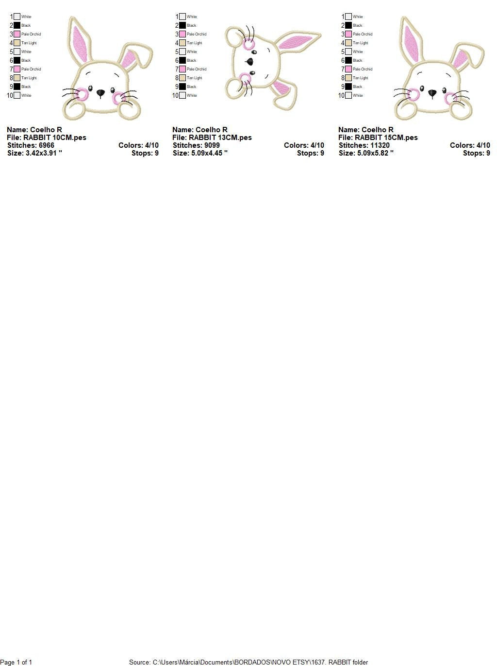 Bunny embroidery design - Rabbit embroidery designs machine embroidery pattern - Baby boy embroidery file - Rabbit applique Easter download