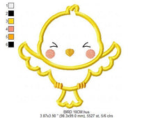 Cargar imagen en el visor de la galería, Bird embroidery designs - Baby girl embroidery design machine embroidery pattern - instant download - Nursery embroidery file digital file
