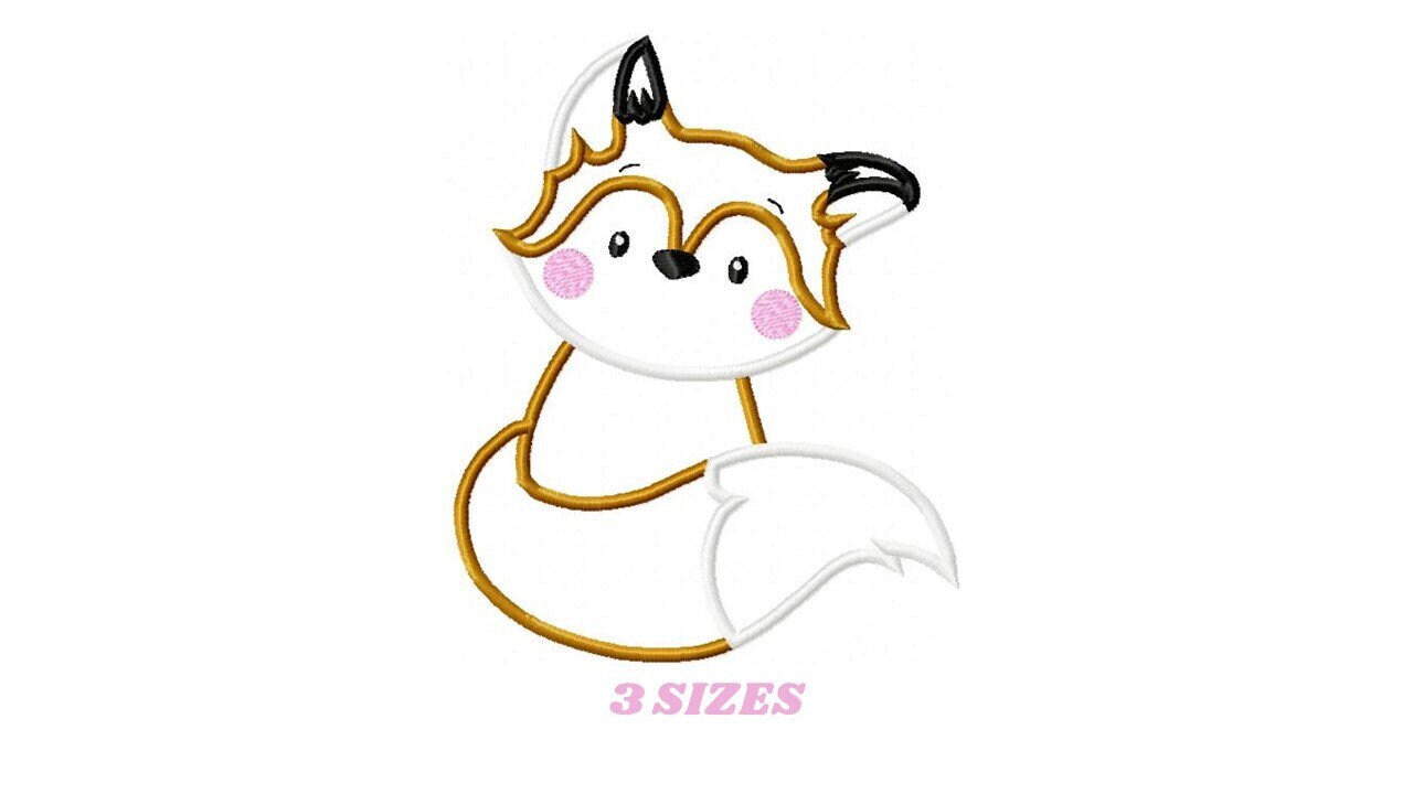Fox embroidery designs - Red Fox embroidery design machine embroidery pattern - Animal embroidery - Red fox applique design boy embroidery