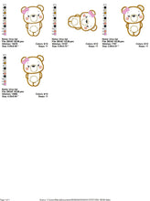 Carica l&#39;immagine nel visualizzatore di Gallery, Bear embroidery designs - Teddy embroidery design machine embroidery pattern - Baby Girl embroidery file - Bear applique design
