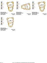 Carica l&#39;immagine nel visualizzatore di Gallery, Bear embroidery designs - Teddy embroidery design machine embroidery pattern - Baby Boy embroidery file - instant download bear applique jef
