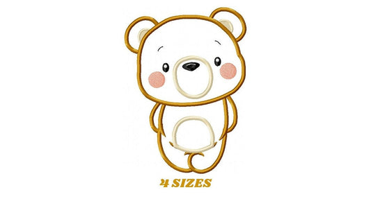 Bear embroidery designs - Teddy bear applique machine embroidery pattern - Baby Boy and girl file - Instant digital download jef pes dst hus Marcia Embroidery