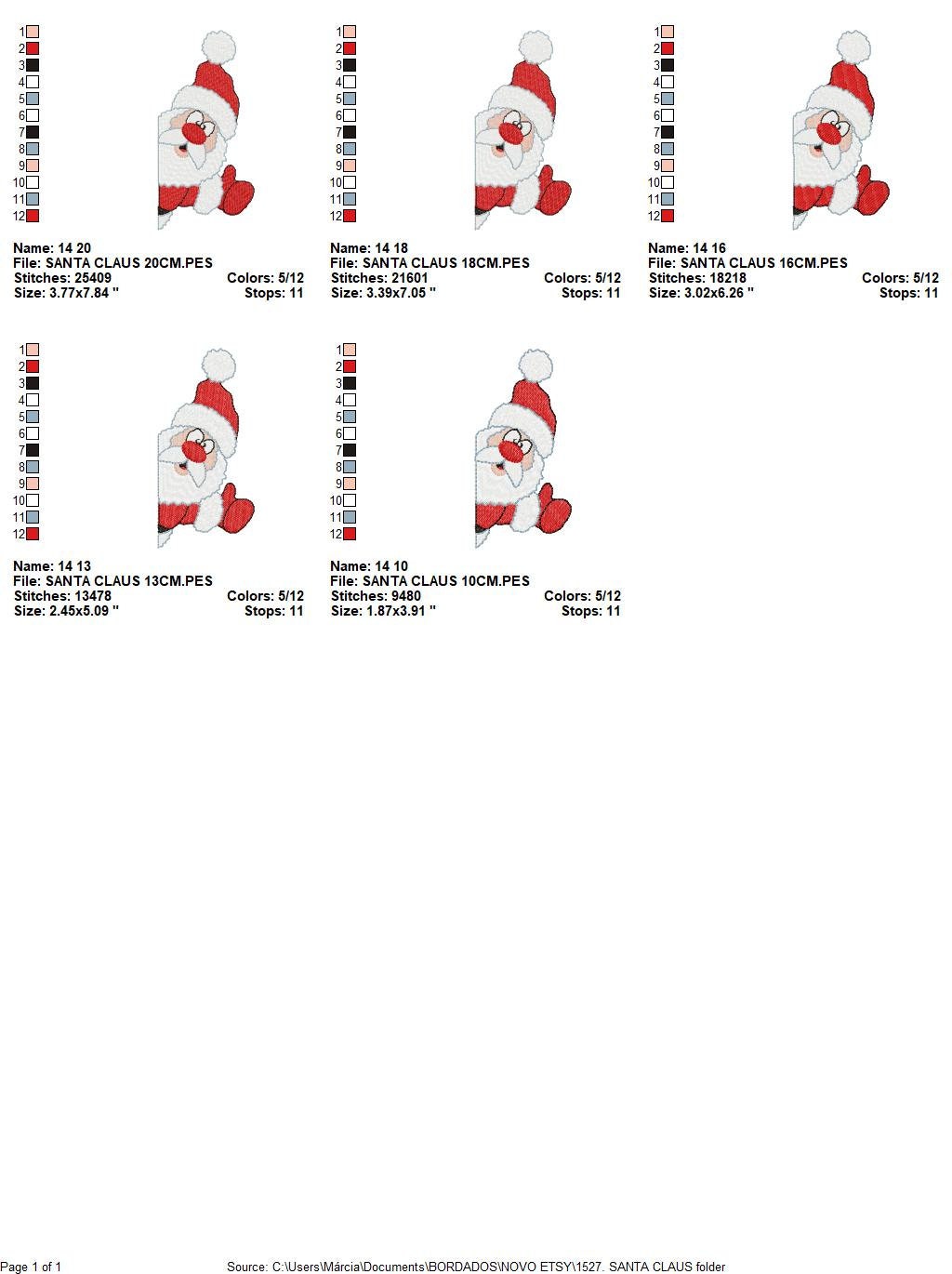 Xmas embroidery designs - Santa Claus machine embroidery pattern - Christmas Kitchen Towel file - Instant digital download pes jef dst hus