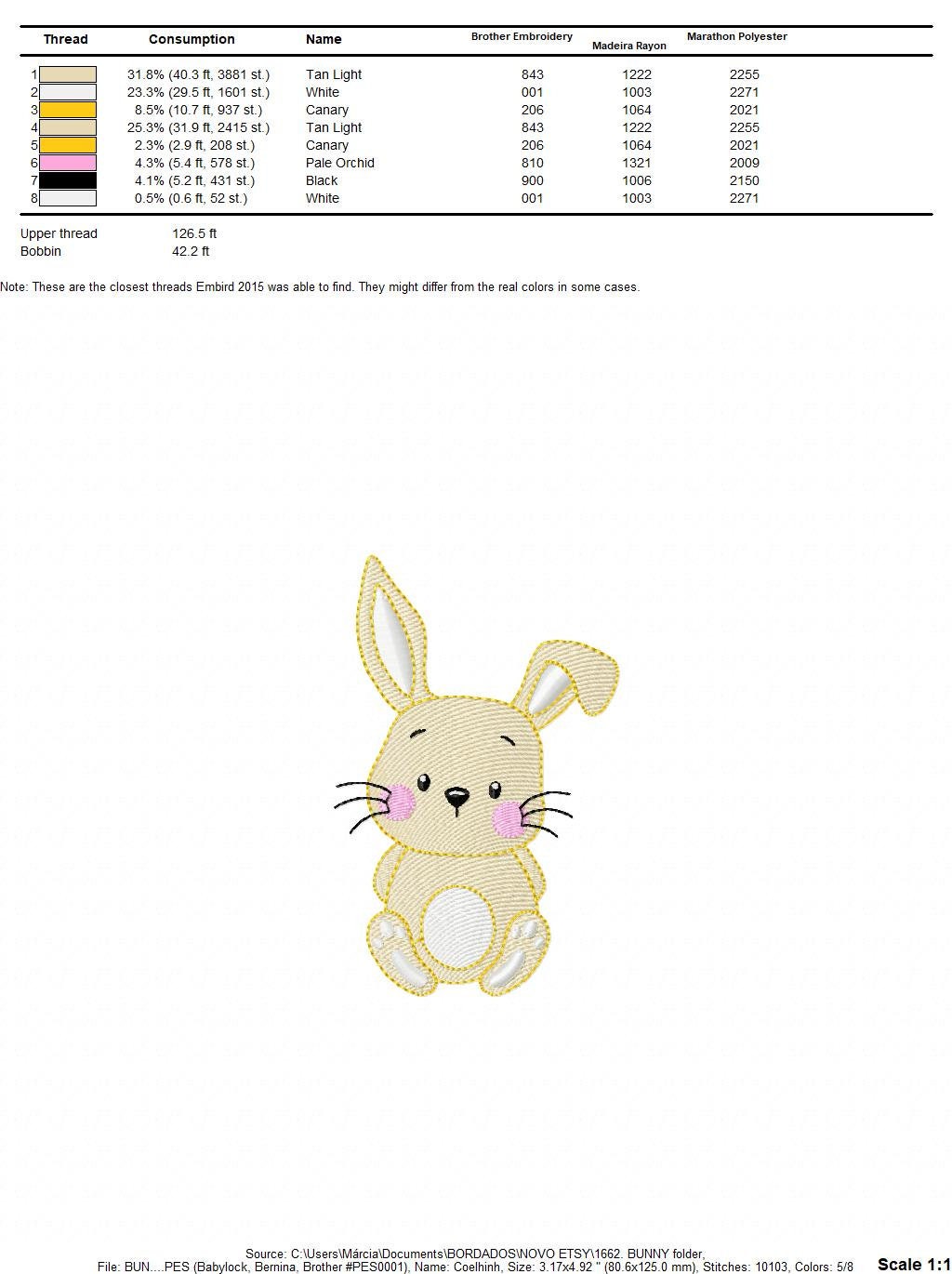 Bunny face embroidery design - Rabbit embroidery designs machine embroidery pattern - Baby girl embroidery file - Animal embroidery pes jef