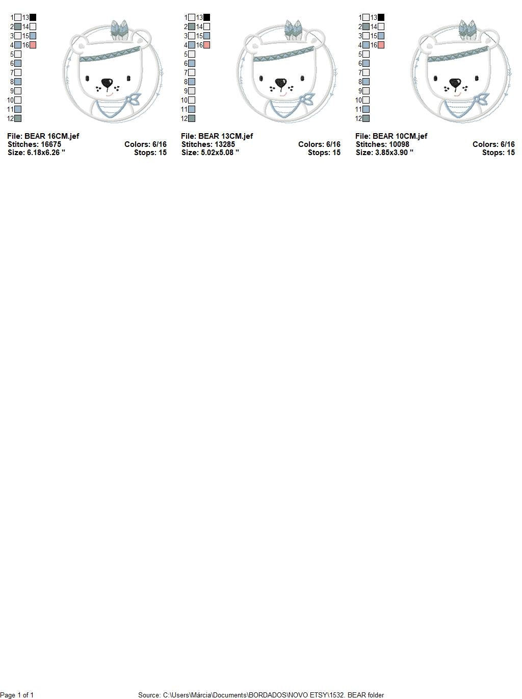 Bear embroidery designs - Indian embroidery design machine embroidery pattern - Baby Boy embroidery file - instant download bear in a frame Marcia Embroidery