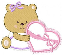 Carica l&#39;immagine nel visualizzatore di Gallery, Bear embroidery designs - Teddy embroidery design machine embroidery pattern - Baby Boy embroidery file - instant download bear in a pocket
