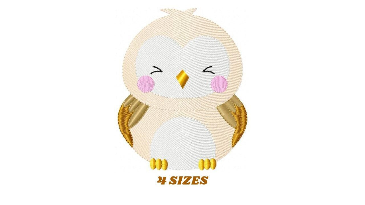 Owl embroidery design - Bird embroidery design machine embroidery pattern - Birdie embroidery file - Owl design instant download jef pes vp3 Marcia Embroidery