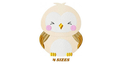 Owl embroidery design - Bird embroidery design machine embroidery pattern - Birdie embroidery file - Owl design instant download jef pes vp3 Marcia Embroidery