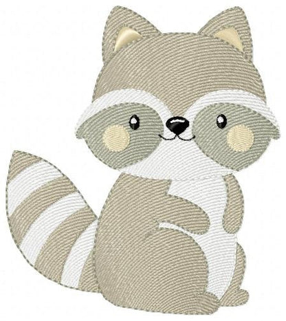 Raccoon embroidery designs - Animal embroidery design machine embroidery pattern - woodland embroidery file - Raccoon design digital pes jef