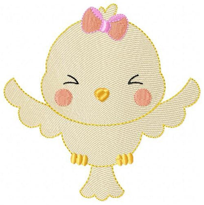 Bird embroidery designs - Baby girl embroidery design machine embroidery pattern - instant download - Owl animal embroidery file digital pes - Marcia Embroidery
