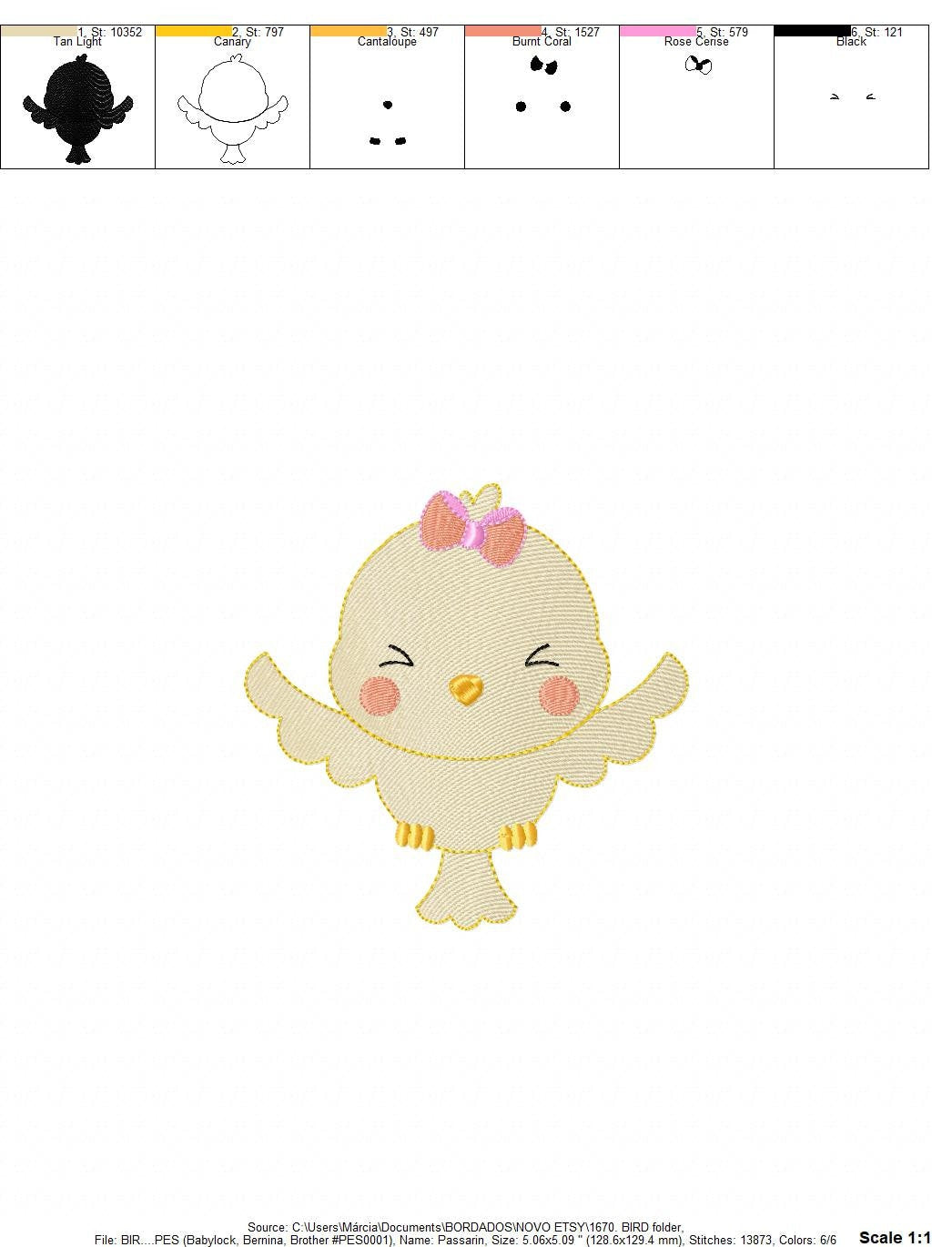Bird embroidery designs - Baby girl embroidery design machine embroidery pattern - instant download - Owl animal embroidery file digital pes - Marcia Embroidery