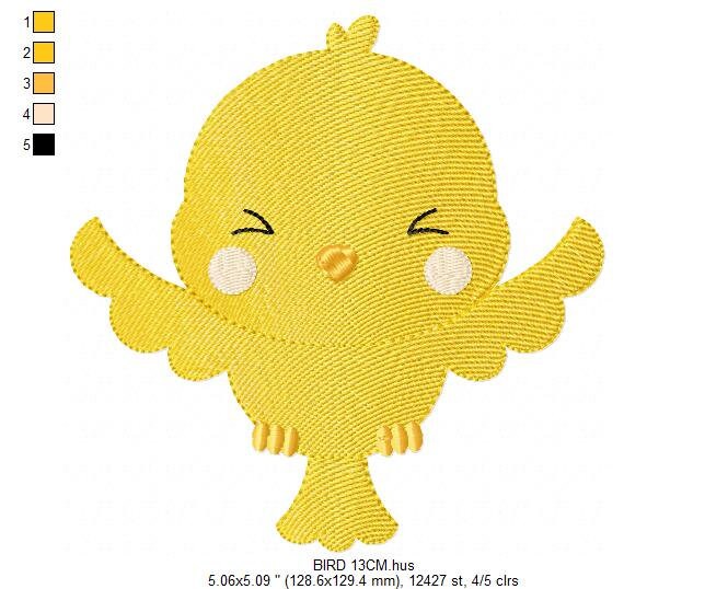 Bird embroidery designs - Baby girl embroidery design machine embroidery pattern - instant download - Nursery embroidery file digital file Marcia Embroidery