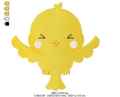 Bird embroidery designs - Baby girl embroidery design machine embroidery pattern - instant download - Nursery embroidery file digital file Marcia Embroidery