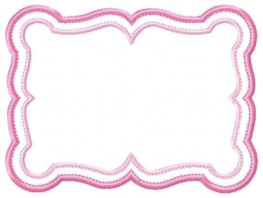 Square Frame embroidery designs set - Monogram Applique Shape Machine embroidery pattern - Rectangle Monogram - Instant digital download pes