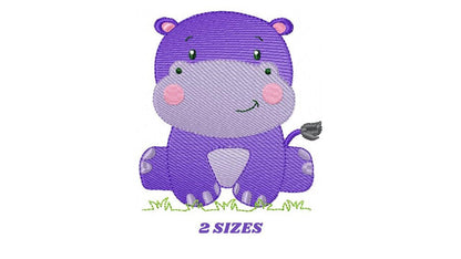 Hippo embroidery designs - Safari wild animal embroidery design machine embroidery pattern - hippopotamus - instant digital download pes jef Marcia Embroidery
