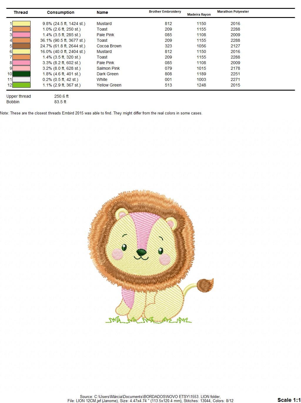 Lion embroidery designs - Safari embroidery design machine embroidery pattern - Baby boy embroidery file - king embroidery instant download