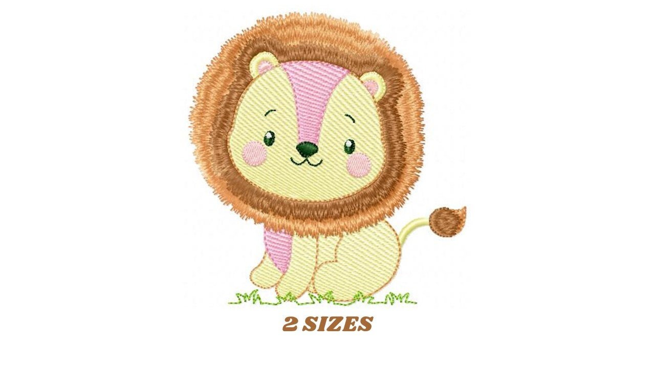 Lion embroidery designs - Safari embroidery design machine embroidery pattern - Baby boy embroidery file - king embroidery instant download