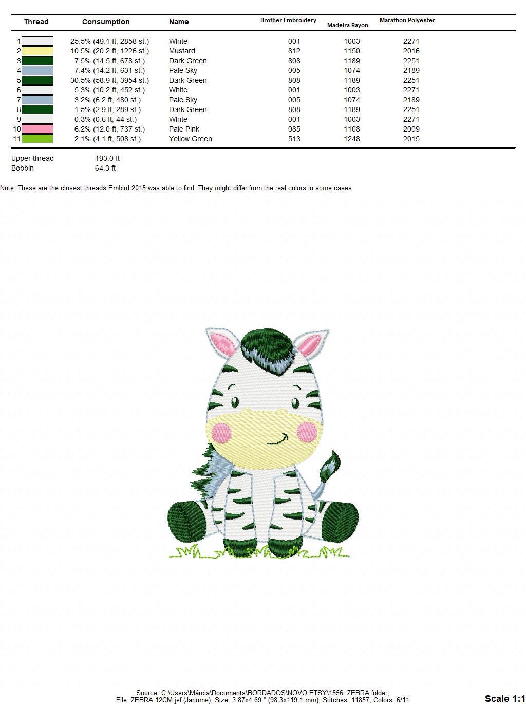 Zebra embroidery designs - Safari Wild Animal machine embroidery pattern - Baby boy and girl file - Instant digital download pes jef dst hus